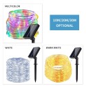 Leds Solar Rope Lights Outdoor 8 Modes Waterproof Tube Lamp with Touching Switch for Garden Yard Fence Walkway Festival Party