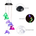 Solar Frogs Wind Chime Hanging Lamp Pendant Light IP44 Mixcolor Slow Flashing