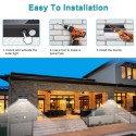 206LED Solar Powered Wall Light PIR Motion Sensor Lights Outdoor Waterproof Garden Lamp Night Light 3 Light Modes for Garden Pat