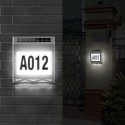 Solar Doorplate Lamp Outdoor Waterproof Stainless Steel LEDs Solar Powered Wall Light