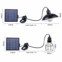 Solar Powered Energy Pendant Light E27 Outdoor Lamp Sensitive Light