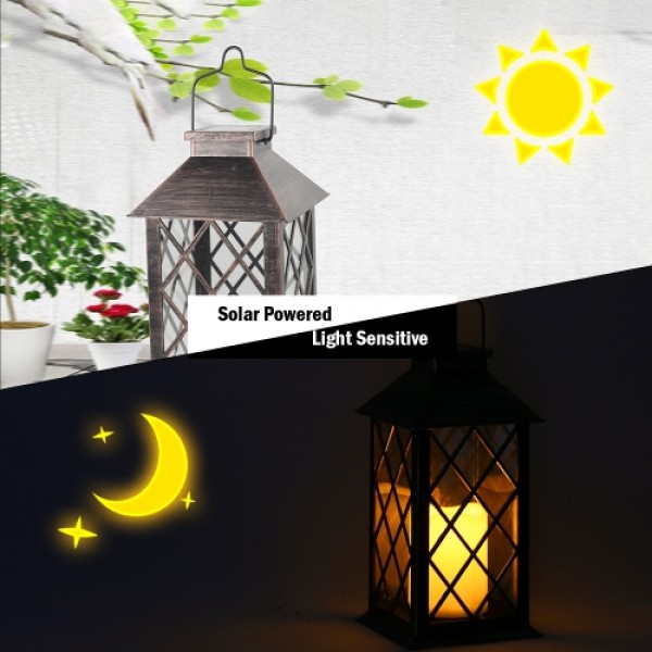 Tomshine Solar Powered LED Dancing Flickering  Flame Light