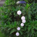 Solar-powered Outdoor Wind Bell Light Spiral Spinner Light