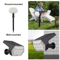 108LED Solar Powered Wall Light Lawn Lamp Outdoor Waterproof Garden Lamp Night Light 3 Light Modes for Garden Patio Yard Fence L