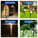 108LED Solar Powered Wall Light Lawn Lamp Outdoor Waterproof Garden Lamp Night Light 3 Light Modes for Garden Patio Yard Fence L