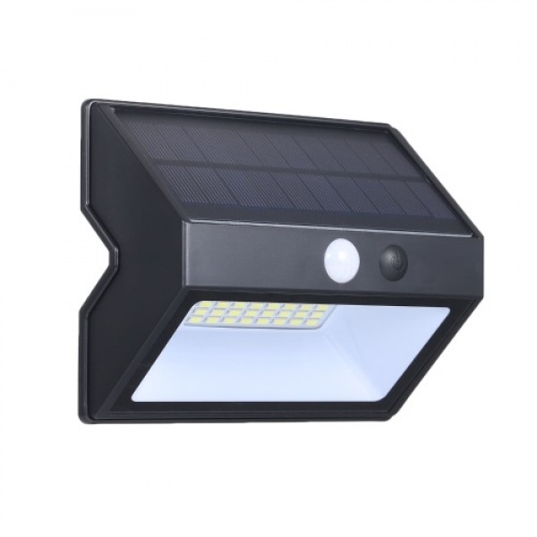 Outdoor Waterproof Human Body Induction Wall Lmap 48 Bulbs Solar Energy Saving Highlight Wall Lamp