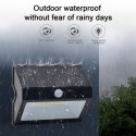 Outdoor Waterproof Human Body Induction Wall Lmap 48 Bulbs Solar Energy Saving Highlight Wall Lamp