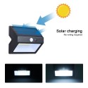 Outdoor Waterproof Human Body Induction Wall Lmap 48 Bulbs Solar Energy Saving Highlight Wall Lamp