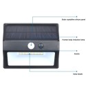 Outdoor Waterproof Human Body Induction Wall Lmap 48 Bulbs Solar Energy Saving Highlight Wall Lamp