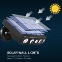 2 Pack Solar Powered Wall Lights