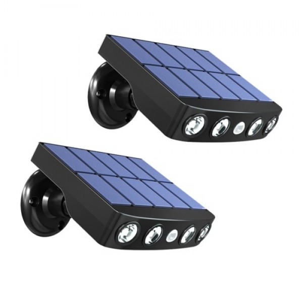 2 Pack Solar Powered Wall Lights