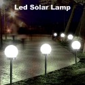 Led Solar Energy Round Bulb Powered Light