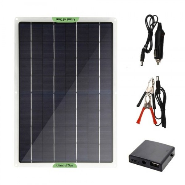 Portable Monocrystalline Solar Recharger Sunshine Power Solar Panels for Travel and Home Dual USB Charging Devices