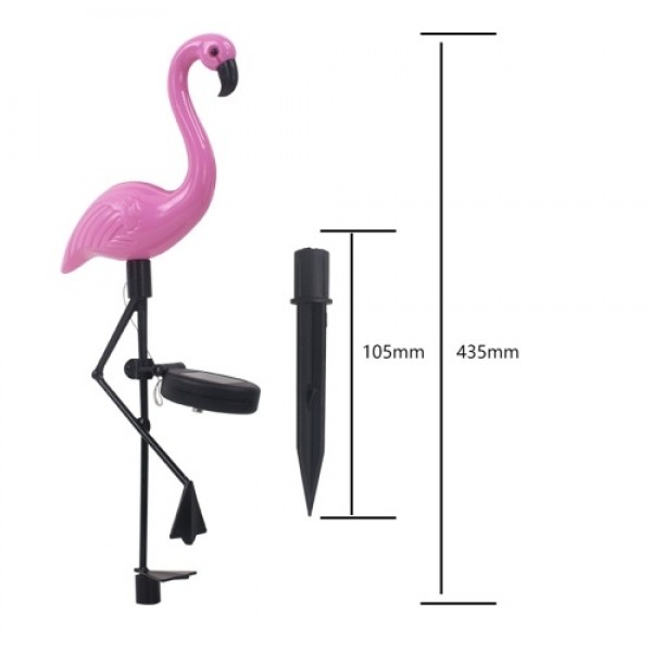 Solar Energy Powered Flamingo Lamp