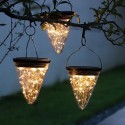 DC3.7V 1.5W 50 L-ED Solar Powered Energy Hanging Copper Wire S-tring Lamp Sensitive Light Conrol Sensor Sensing 3 Adjustable Lig