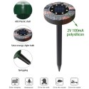 Solar Powered Ultrasonics Pest Repeller LEDs Lawn Light Repel Mole Gopher Vole Mouse Chaser for Outdoor for Lawn Garden Yard Hom