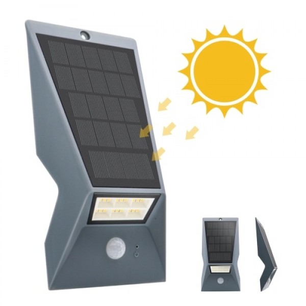 Solar Panel Wall Lamp IP65 Three Lighting Modes