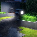 Solar Wall Lamp Double Heads White/warm White Light Color Lawn Lamp IP65 Four Lighting Modes