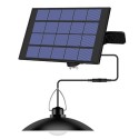 Solar Powered Pendants Light with Adjustable Panel Auto ON/OFF Lighting Sensor IP65 Water-resistant Hanging Lamp for Outdoor/Ind