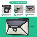 218 LEDs Solar Energy Wall Lamp Motion Sensor IP65 Waterproof Outdoor Roads Yard Light