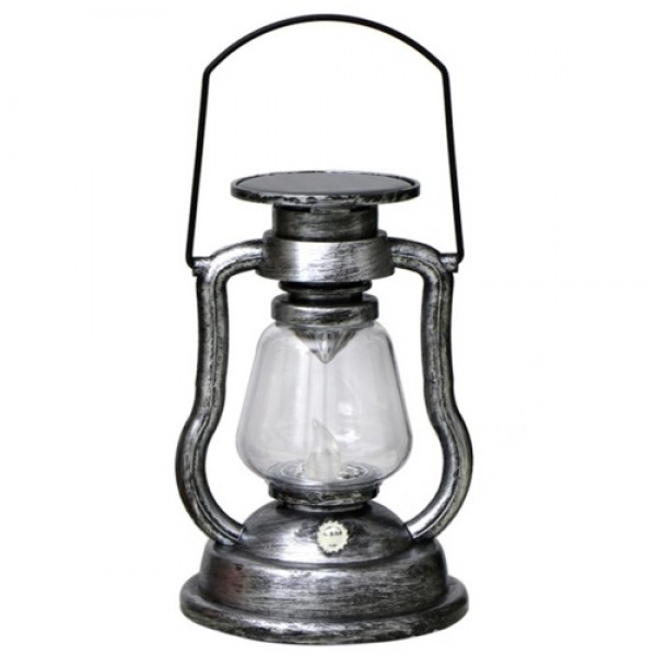 Solar Powered Hanging Candle Light Retro LEDs Oil Lamp Flickering Flameless for Patio Garden Yard Tent