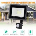 A C180-240V 10W 12LEDs PIR Motion Detector Human Induction Design Flood Light S-pot Lamp Outdoor Lighting IP66 Water Resistance 