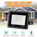 A C180-240V 10W 12LEDs Flood Light S-pot Lamp Outdoor Lighting IP66 Water Resistance for Backyard Garden Driveway Patio Deck Fen