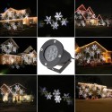 Tomshine 4W 4LEDs Moving White Snowflake Projector Light