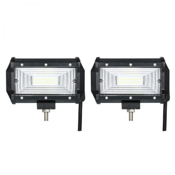 2pcs 72W Car Work Light Bar 6000K Lighting(Strip Beam)