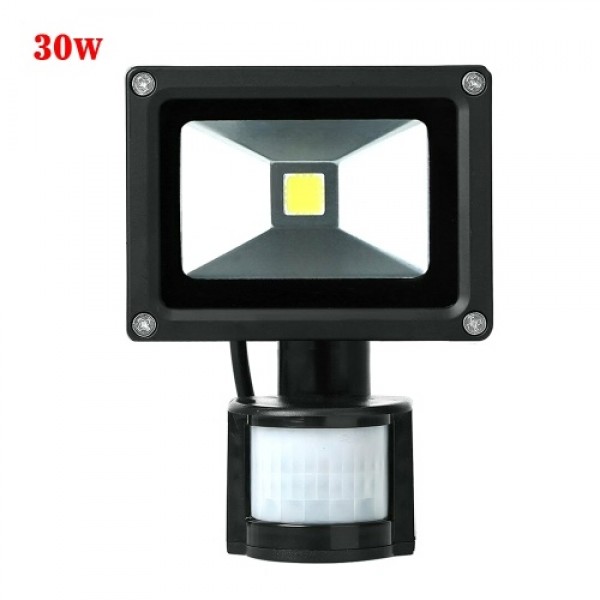 LED Motion Sensor Flood Light AC85-265V Outdoor Sensitive Security Lights Wall Fixture Lamps Floodlight for Parking Yard Patio P