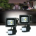 LED Motion Sensor Flood Light AC85-265V Outdoor Sensitive Security Lights Wall Fixture Lamps Floodlight for Parking Yard Patio P