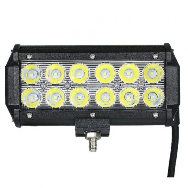 1pcs 36W Car Work Light Bar 6000K Lighting(Spot Beam)