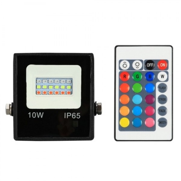 30W LEDs RGB Floodlight with Remote Control 16 Colors 4 Lighting Modes Brightness Adjustable Flood Lamp