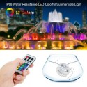 Mini LEDs RGB Submersible Light Colorful Lamp Underwater Candle Light IP68 Water Resistance with Remote Control 12pack