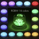 Tomshine 13 LEDs Underwater Pool Lights with RF Remote Control Battery-operated RGBW 16 Colors Submersible Lamp