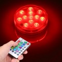 10 LEDs Submersible Light Underwater Waterproof Light with Remote control