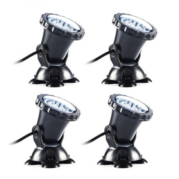 36 LEDs Underwater Diving Lamp Submarine Light Kit Set with Remote Controller