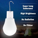 Solar Light Bulb 130LM Portable Solar Powered LEDs Bulb Light for Hiking Fishing Camping Tent Lighting