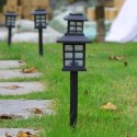 2Pcs/Set LEDs Solar Powered Lawn Light Outdoor Landscape Lamp for Pathway Garden Patio Yard Decoration