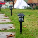 2Pcs/Set LEDs Solar Powered Lawn Light Outdoor Landscape Lamp for Pathway Garden Patio Yard Decoration