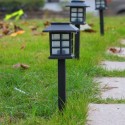 2Pcs/Set LEDs Solar Powered Lawn Light Outdoor Landscape Lamp for Pathway Garden Patio Yard Decoration