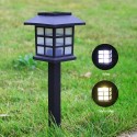 2Pcs/Set LEDs Solar Powered Lawn Light Outdoor Landscape Lamp for Pathway Garden Patio Yard Decoration