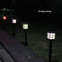 2Pcs/Set LEDs Solar Powered Lawn Light Outdoor Landscape Lamp for Pathway Garden Patio Yard Decoration