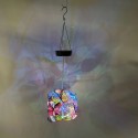 Outdoor Hanging Solar Lights Butterfly Pattern Decorative LED Lanterns