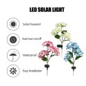 Solar Flowers Lights Decorative Realistic Hydrangea Flower Stakes Lights