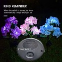 Solar Flowers Lights Decorative Realistic Hydrangea Flower Stakes Lights