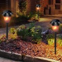 4pcs Safe Energy Saving Solar Landscape Lamp Villa Garden Park Simulated Dynamic Blaze Decoration Outdoor Lawn Lamp