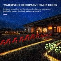 Solar Flowers Lights Outdoor 7 Rose Decorative Stakes Lights