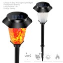 4pcs Safe Energy Saving Solar Landscape Lamp Villa Garden Park Simulated Dynamic Blaze Decoration Outdoor Lawn Lamp