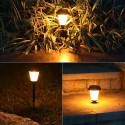 4pcs Safe Energy Saving Solar Landscape Lamp Villa Garden Park Simulated Dynamic Blaze Decoration Outdoor Lawn Lamp